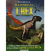 immagine del libro chiuso. In copertina il T-Rex e un vulcano sullo sfondo