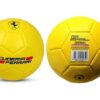 foto fronte retro del pallone giallo