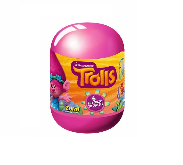 foto della capsula chiusa di Trolls Keychain