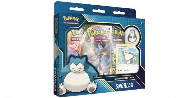 Pokemon Snorlax Mazzo Con Spilla