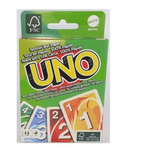 Mattel Carte Uno Versione Riciclabile 100% Carta