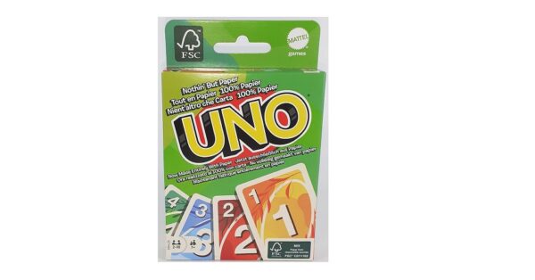 Mattel Carte Uno Versione Riciclabile 100% Carta