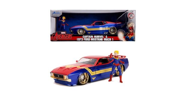 Jada Metals Marvel Captain Marvel & Ford Mustang Mach 1