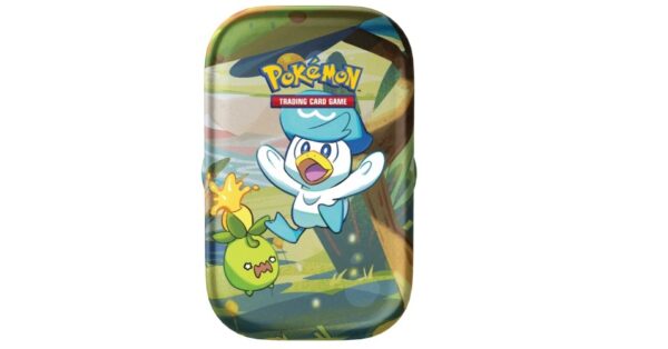 Pokemon Amici Paldea Mini Tin Quaxly Smolive Ita