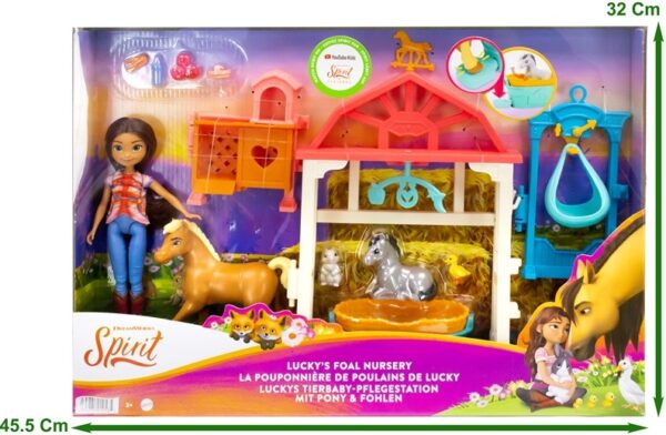 Dreamworks Spirit Playset Doll With Accessories Lucky S Foal Nursery 1