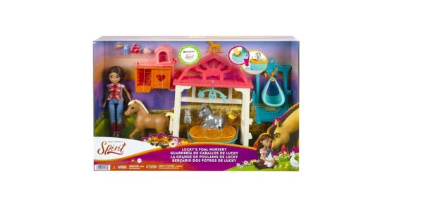 Dreamworks Spirit Playset Doll With Accessories Lucky S Foal Nursery 3