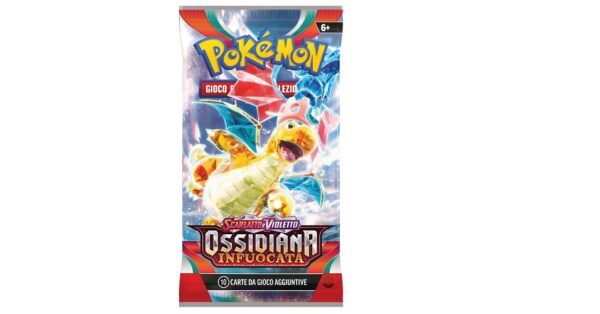 Pokemon Scarlatto Violetto Ossidiana Infuocata Busta Da 10 Carte Ita