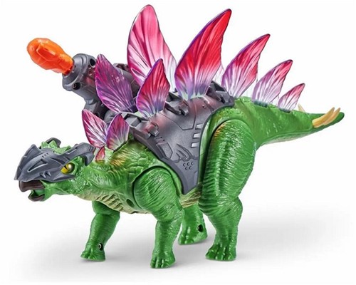 Zuru Robo Alive Dino Wars Toy Figure With Light And Sound Stegosaurus 23x38cm 3