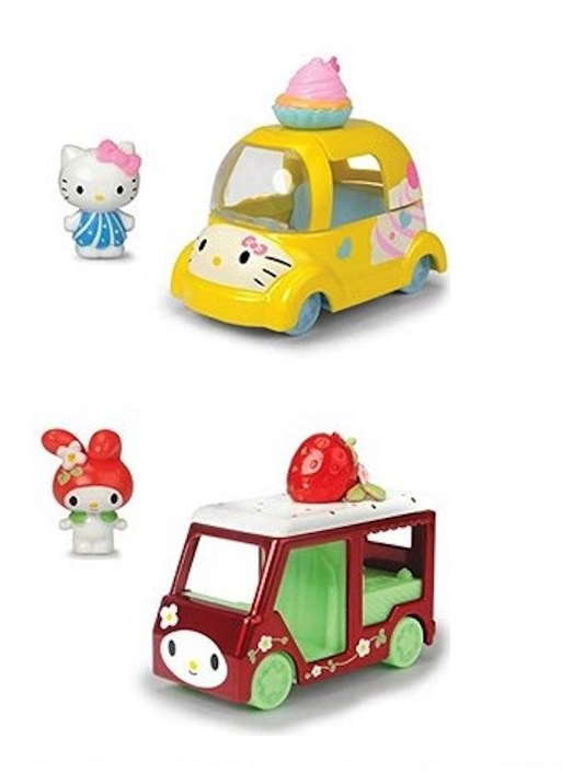 hello kitty cupcake microvan & melody strawberry truck