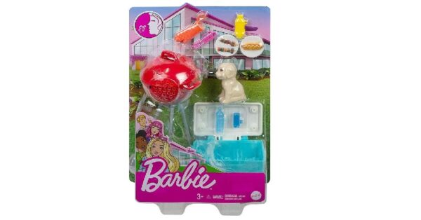 barbie playset barbecue con accessori e cagnolino mattel grg76