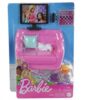 barbie playset salotto tv gattino e accessori mattel hjl55