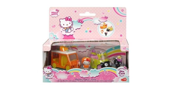 hello kitty orange truck & chocolat ice cream coupe