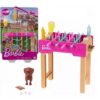 barbie playset calcetto con accessori e cagnolino mattel grg77