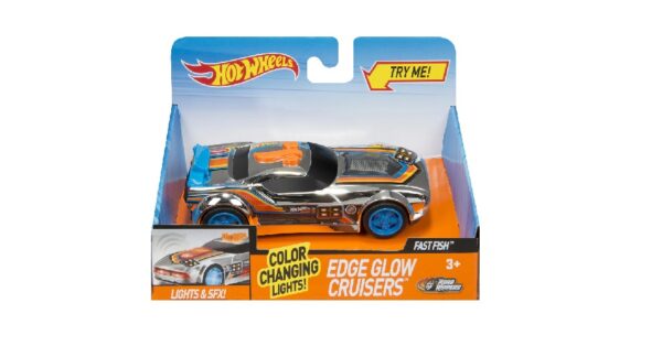 hot wheels edge glow cruisers fast fish luci & suoni