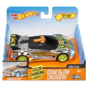 hot wheels edge glow cruiser quick'n sik luci & suoni