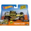 hot wheels freeway flyer bone shaker pull back luci & suoni