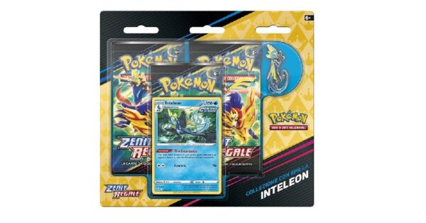 pokemon zenit regale collezione con spilla inteleon ita