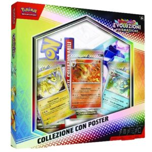 pokemon evoluzioni prismatiche collezione con poster ita