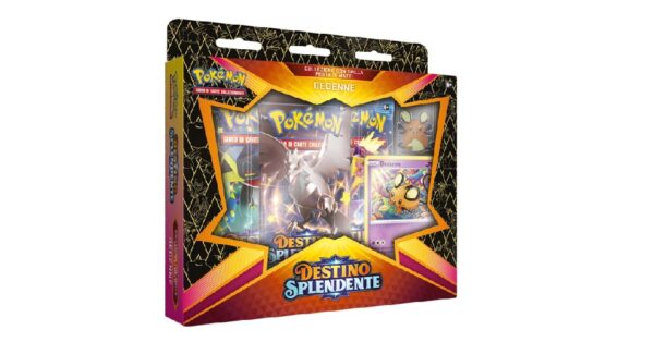 pokemon destino splendente coll. con spilla dedenne ita