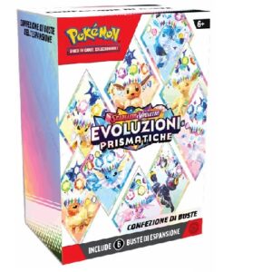 pokemon evoluzioni prismatiche bundle da 6 bustine ita